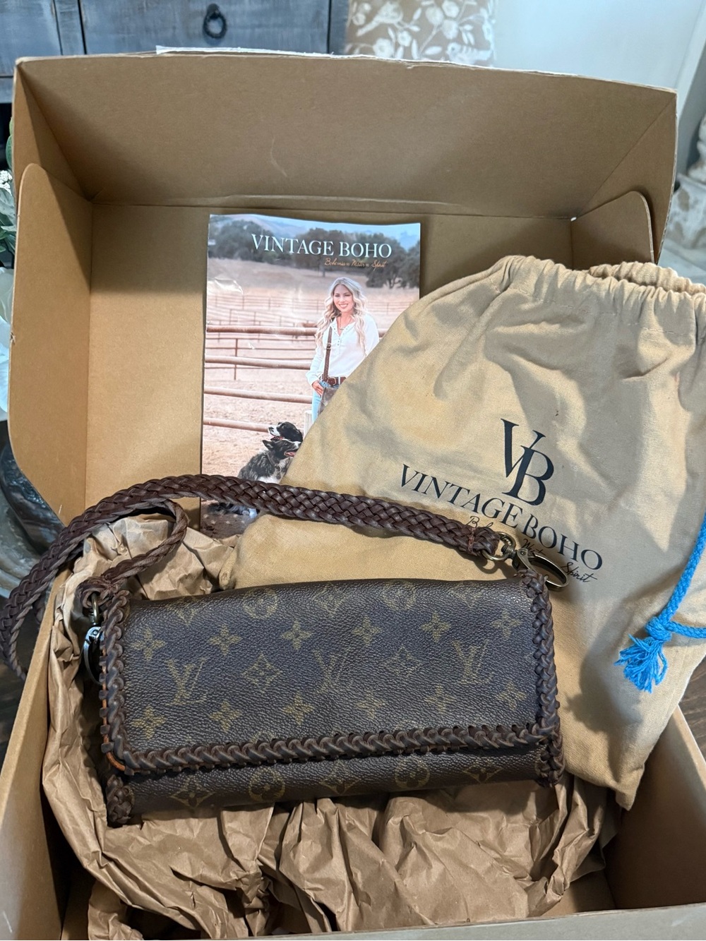 Vintage Boho Bags LV Crossbody Bag - Picture 2 of 12